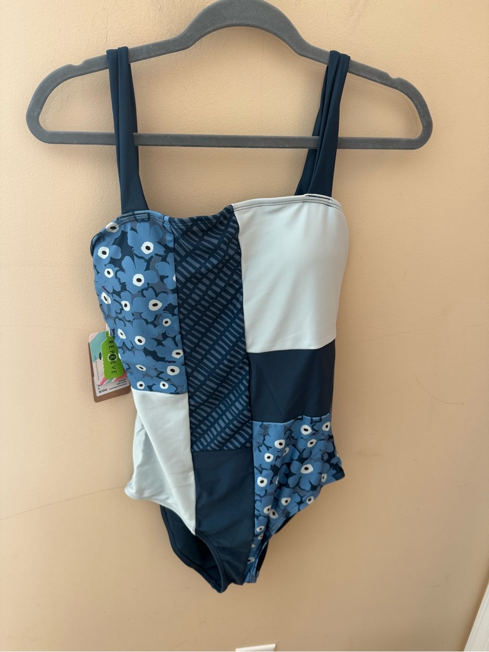 Nani Patchwork One Piece Suit L NWT